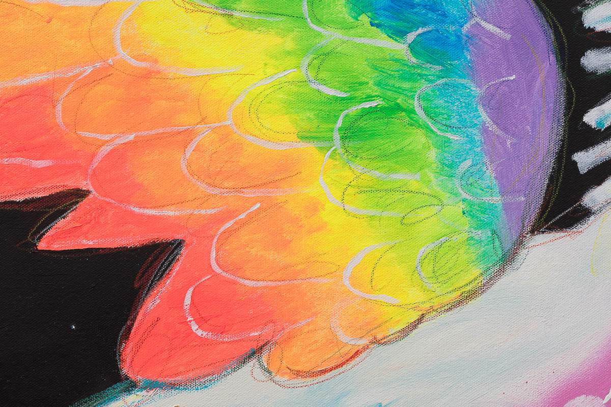 Cosmic Unicorn - Original by artist Michael Abrams - Wyecliffe Galleries