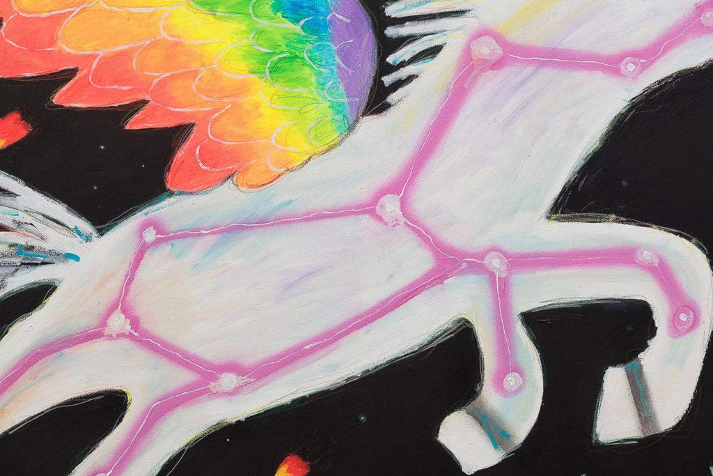 Cosmic Unicorn - Original by artist Michael Abrams - Wyecliffe Galleries