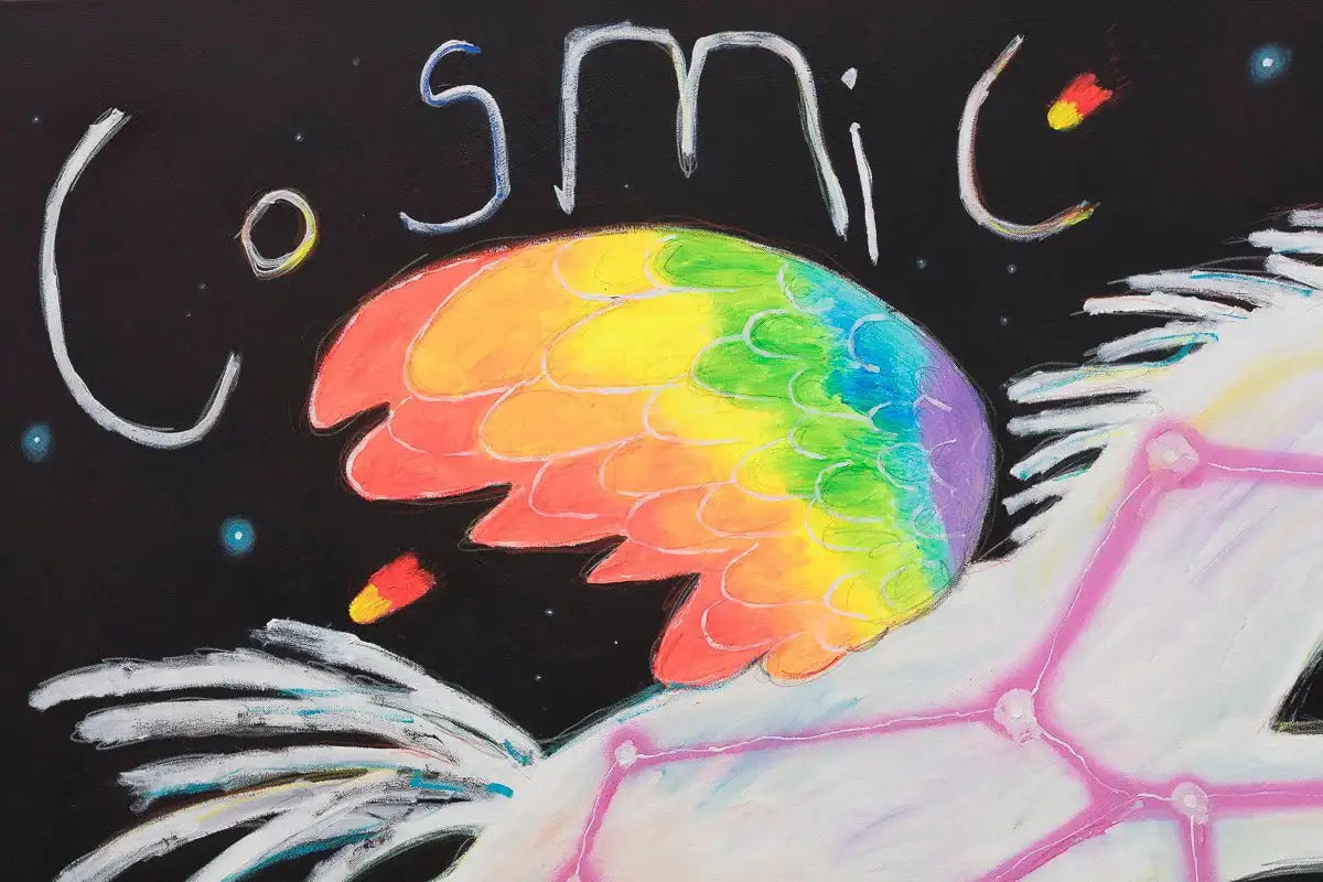 Cosmic Unicorn - Original by artist Michael Abrams - Wyecliffe Galleries