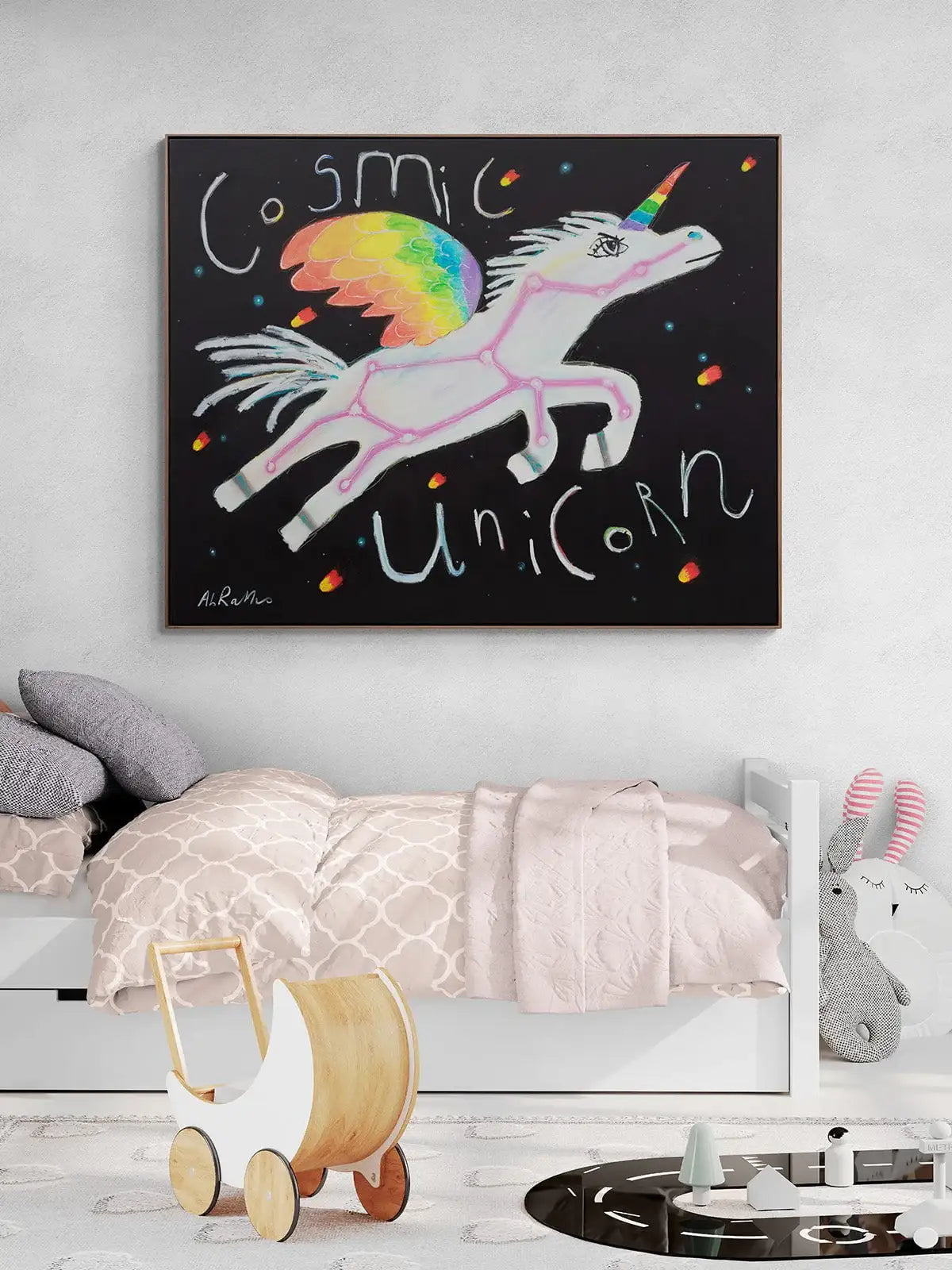 Cosmic Unicorn - Original by artist Michael Abrams - Wyecliffe Galleries