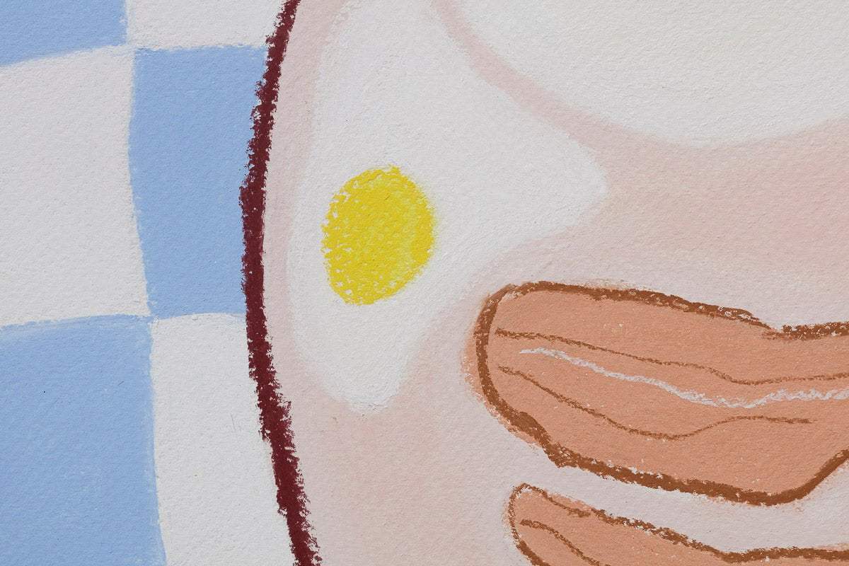 Eggs and Bacon - Original by artist Michael Abrams - Wyecliffe Galleries