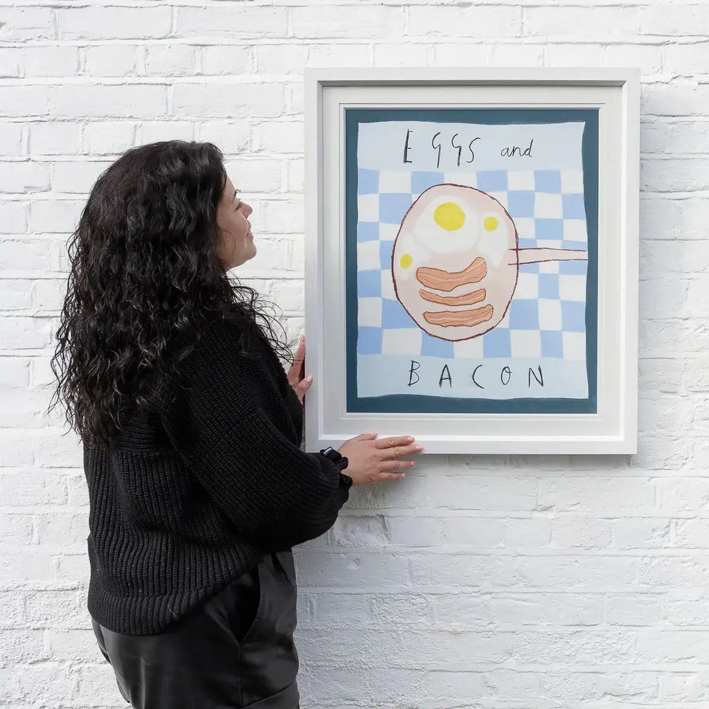 Eggs and Bacon - Original by artist Michael Abrams - Wyecliffe Galleries