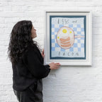 Eggs and Bacon - Original by artist Michael Abrams - Wyecliffe Galleries