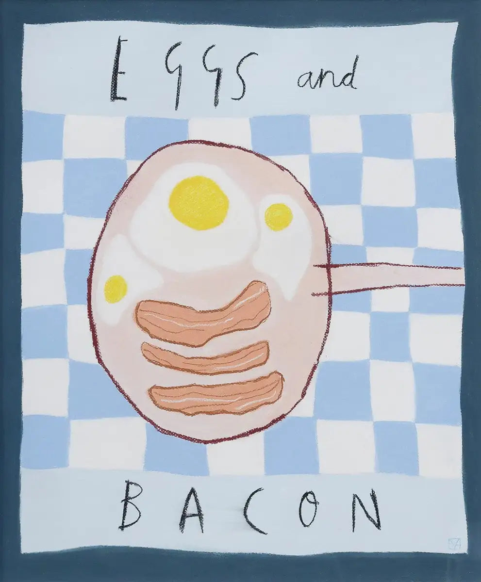 Eggs and Bacon - Original by artist Michael Abrams - Wyecliffe Galleries