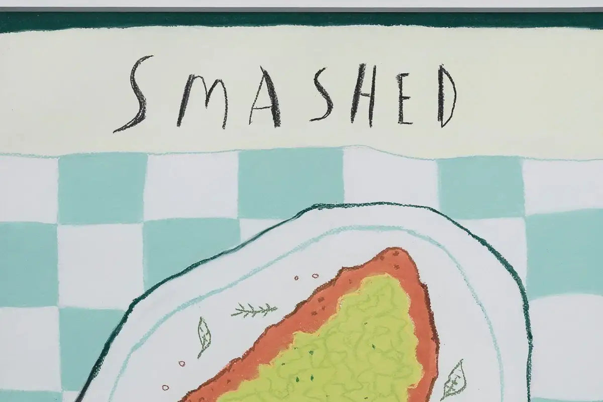 Smashed Avocado - Original by artist Michael Abrams - Wyecliffe Galleries
