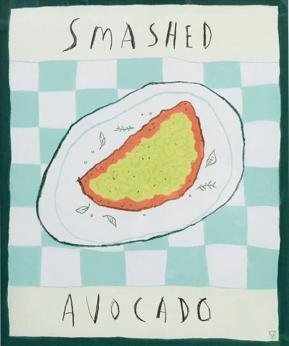 Smashed Avocado - Original by artist Michael Abrams - Wyecliffe Galleries