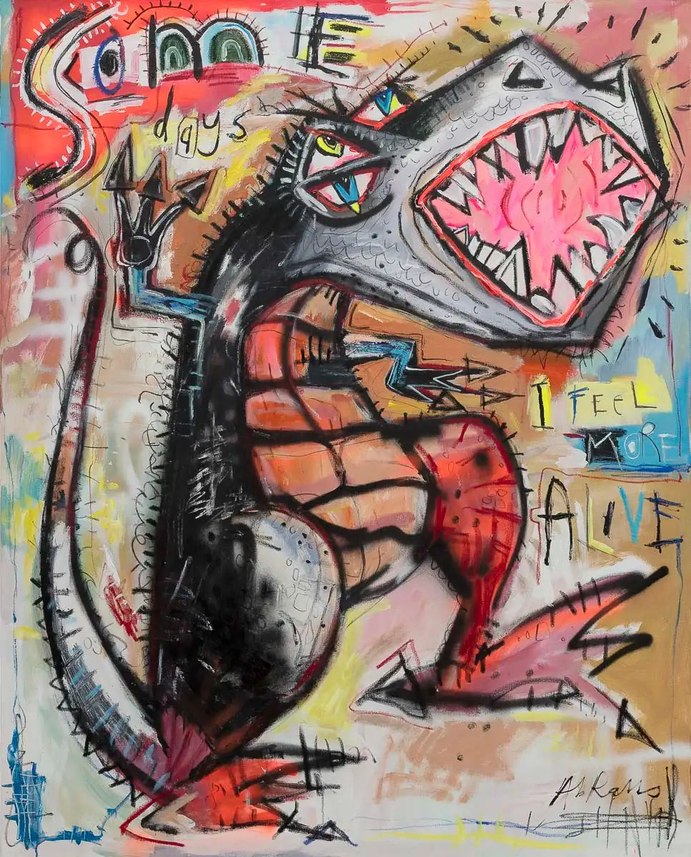 Some Days I Feel More Alive - Original by artist Michael Abrams - Wyecliffe Galleries