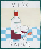 Vino Salute - Original by artist Michael Abrams - Wyecliffe Galleries