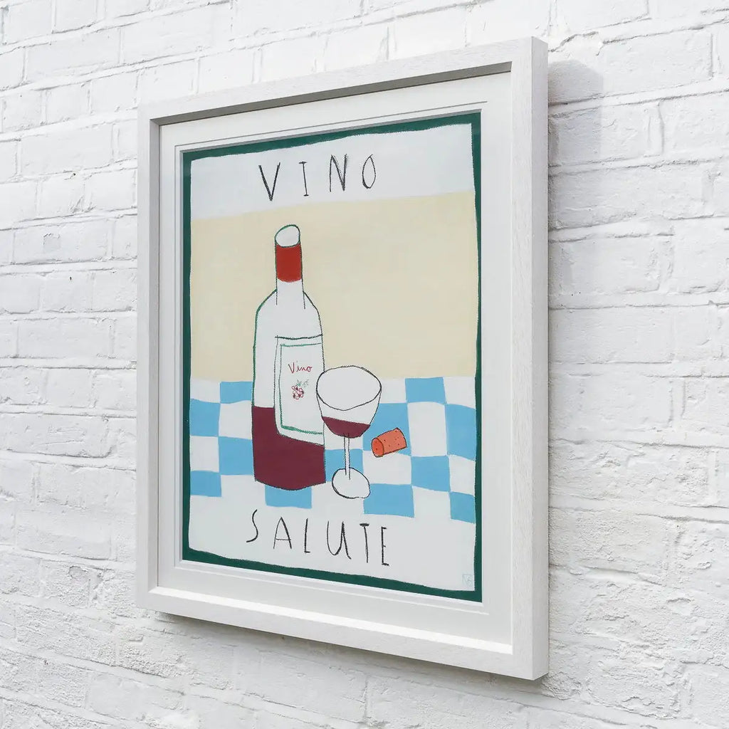 Vino Salute - Original by artist Michael Abrams - Wyecliffe Galleries