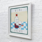 Vino Salute - Original by artist Michael Abrams - Wyecliffe Galleries