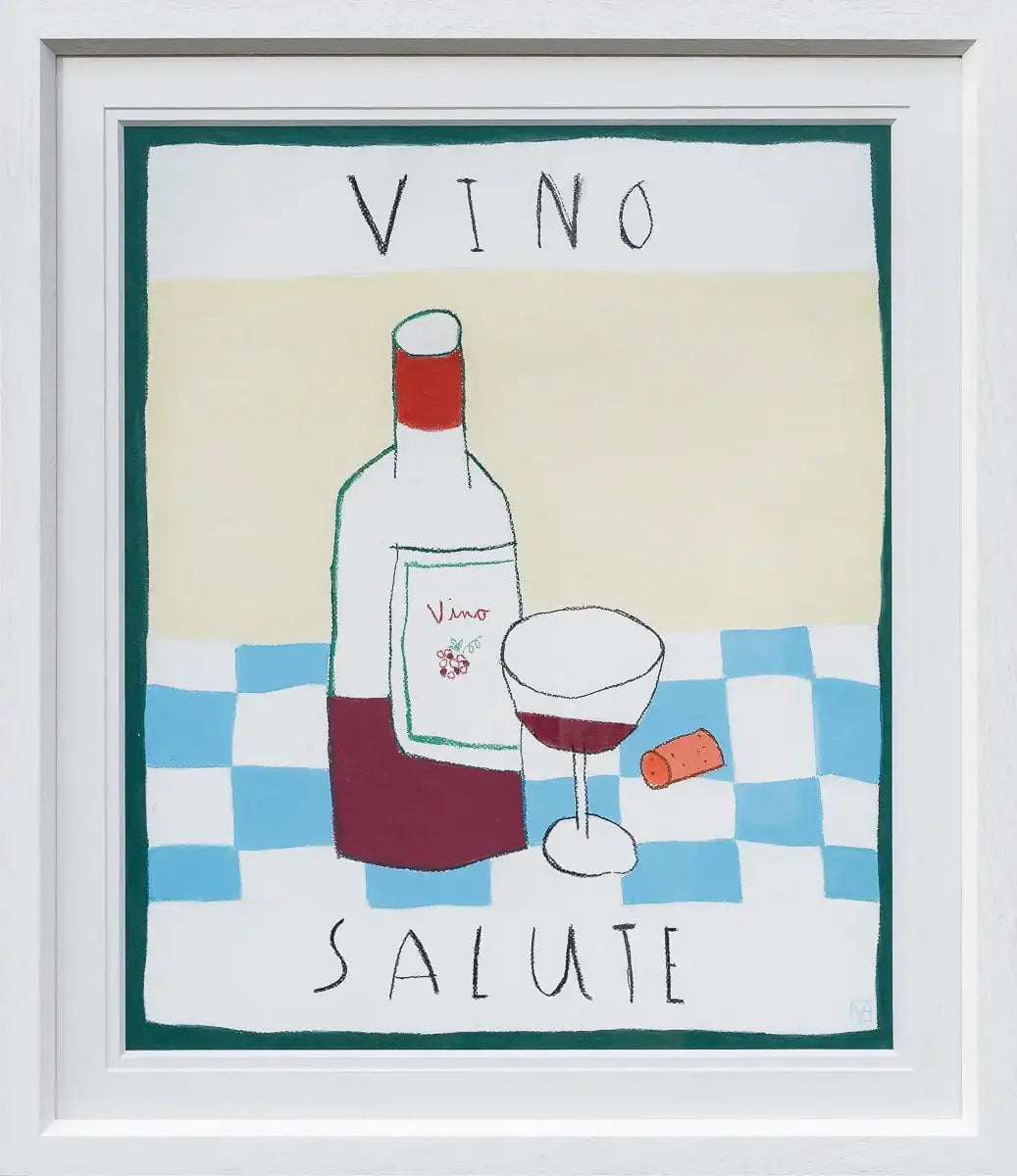 Vino Salute - Original by artist Michael Abrams - Wyecliffe Galleries
