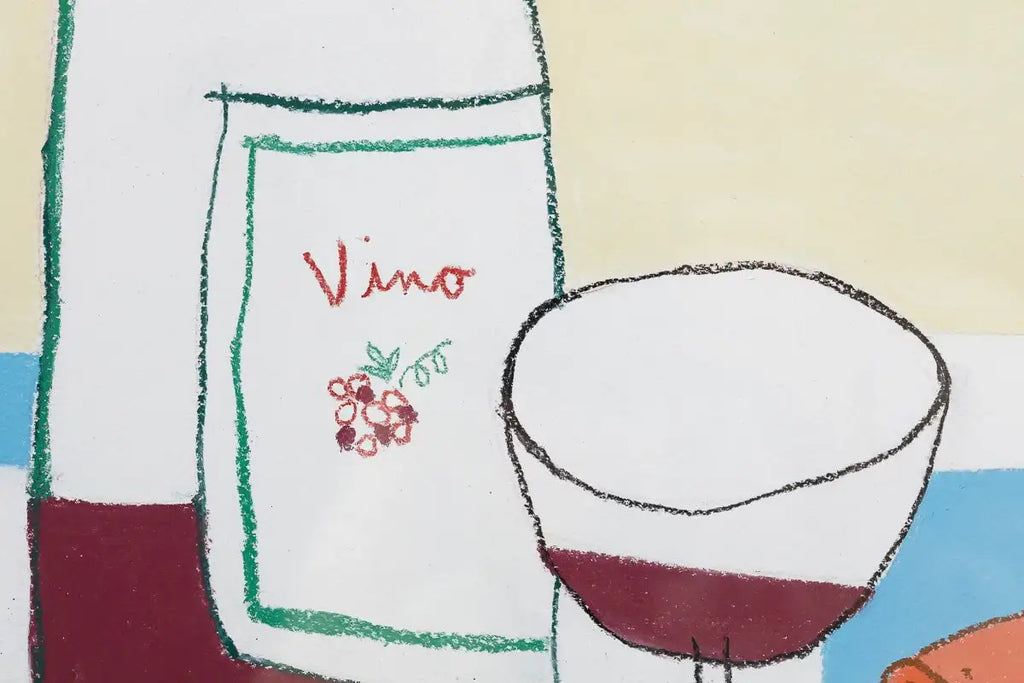 Vino Salute - Original by artist Michael Abrams - Wyecliffe Galleries