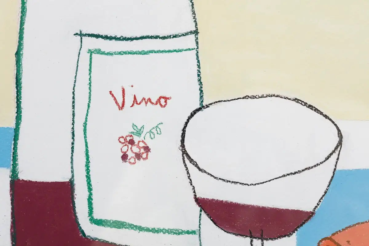 Vino Salute - Original by artist Michael Abrams - Wyecliffe Galleries