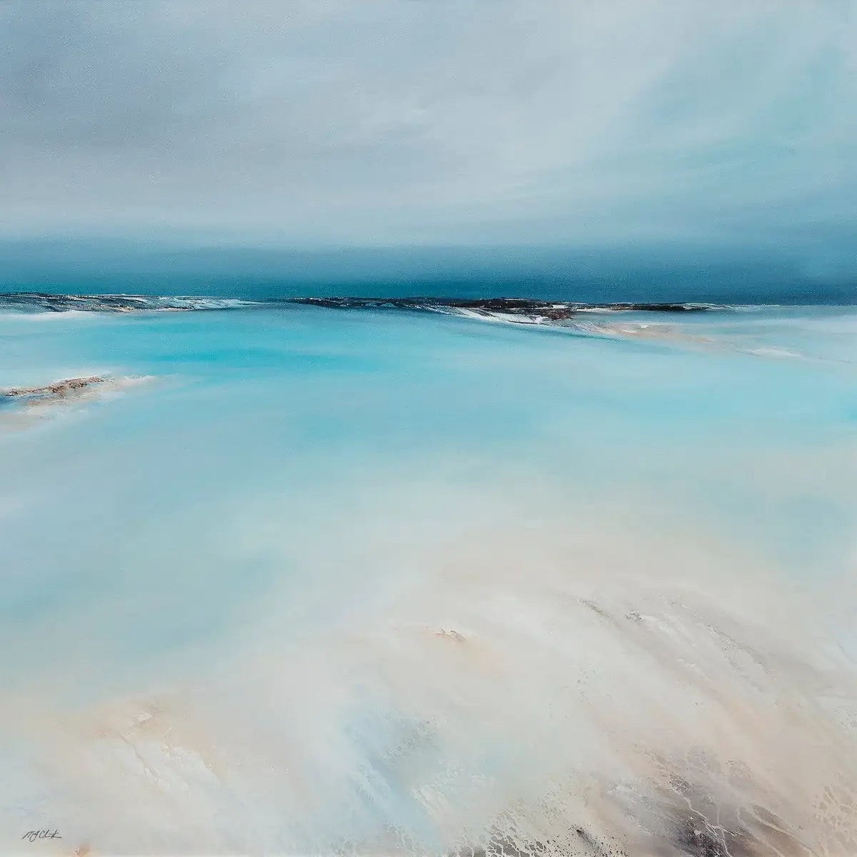 Bright Water - Original by artist Michael Claxton - Wyecliffe Galleries