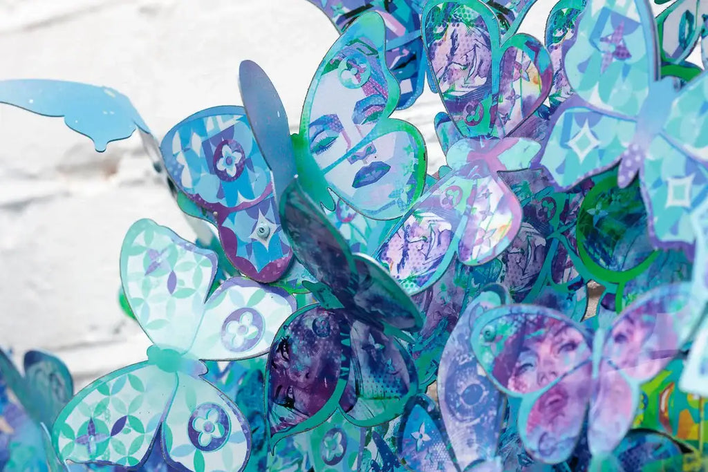 Butterfly - Original Wall Sculpture - SOLD by artist Mina Ricci - Wyecliffe Galleries