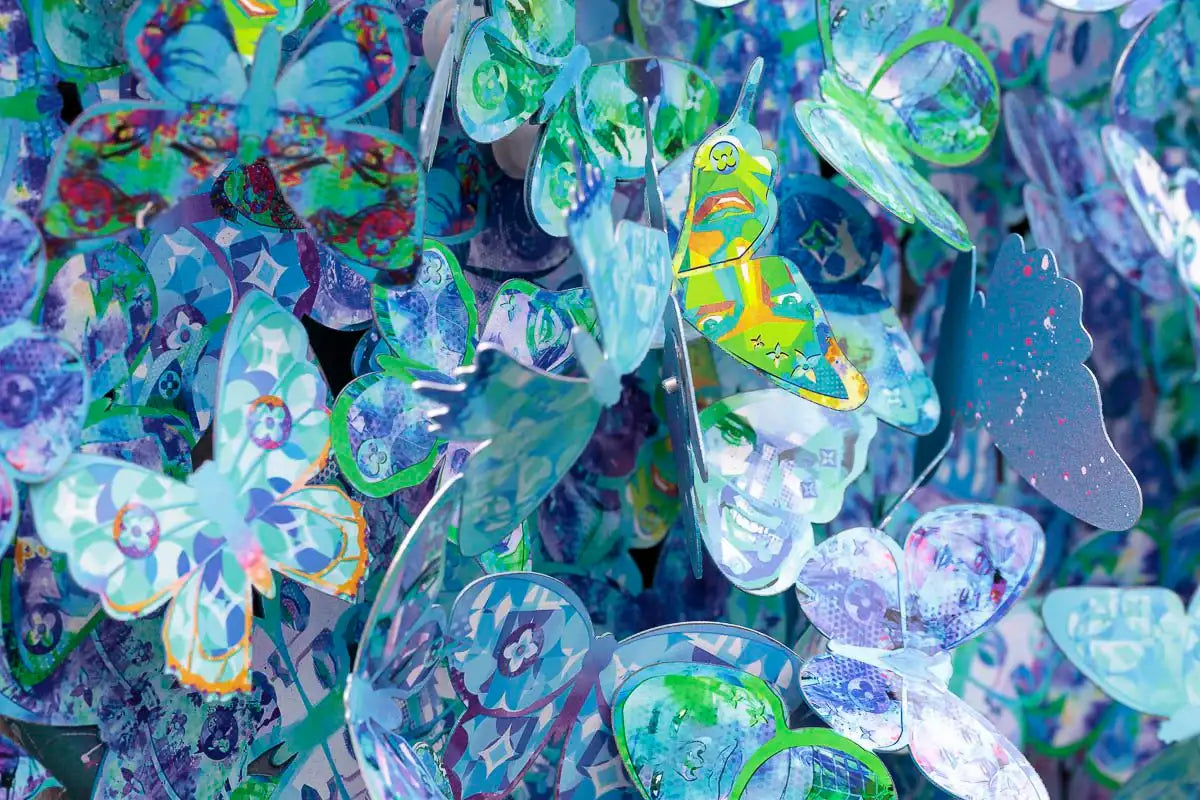 Butterfly - Original Wall Sculpture - SOLD by artist Mina Ricci - Wyecliffe Galleries