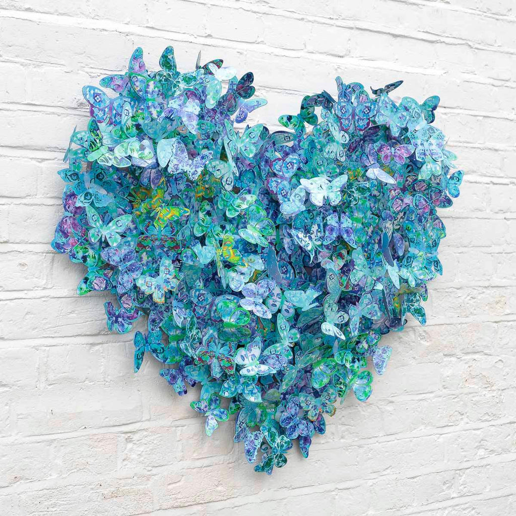 Butterfly - Original Wall Sculpture - SOLD by artist Mina Ricci - Wyecliffe Galleries