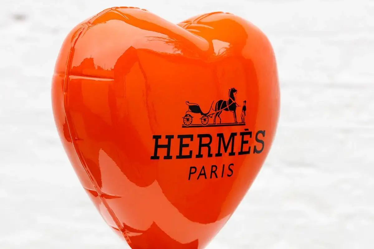Hermes Heart Balloon II - Original Sculpture - SOLD by artist Naor - Wyecliffe Galleries