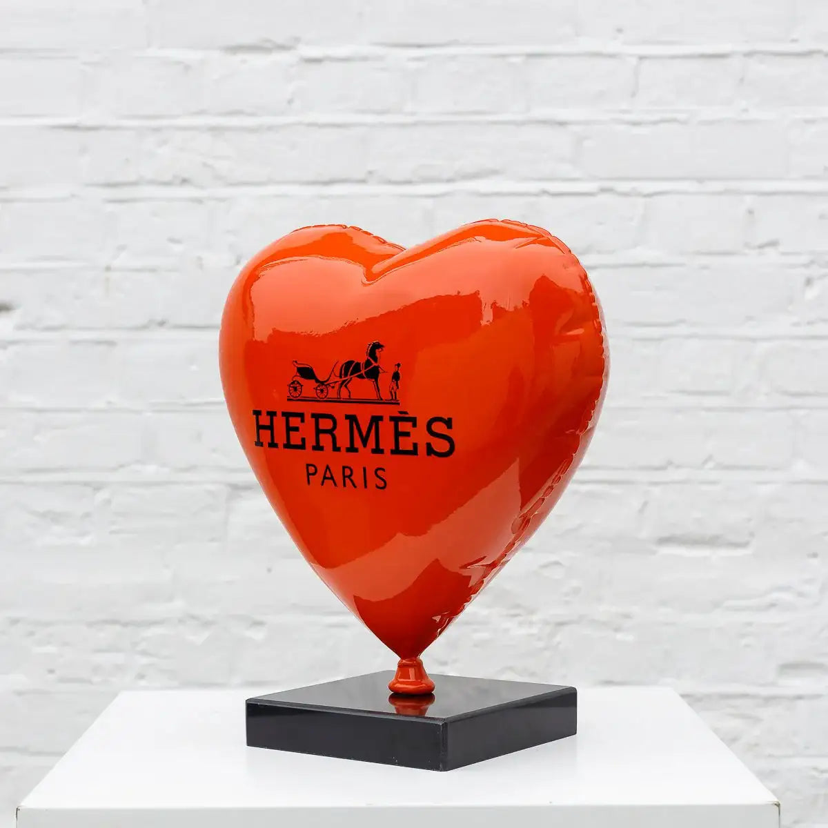 Hermes Heart Balloon II - Original Sculpture - SOLD by artist Naor - Wyecliffe Galleries
