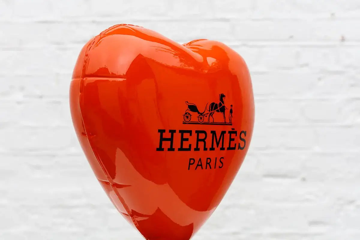 Hermes Heart Balloon II - Original Sculpture - SOLD by artist Naor - Wyecliffe Galleries