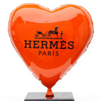 Hermes Heart Balloon II - Original Sculpture - SOLD by artist Naor - Wyecliffe Galleries