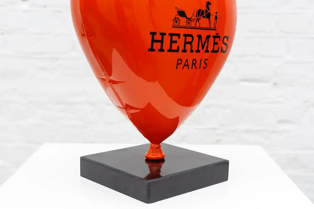 Hermes Heart Balloon II - Original Sculpture - SOLD by artist Naor - Wyecliffe Galleries