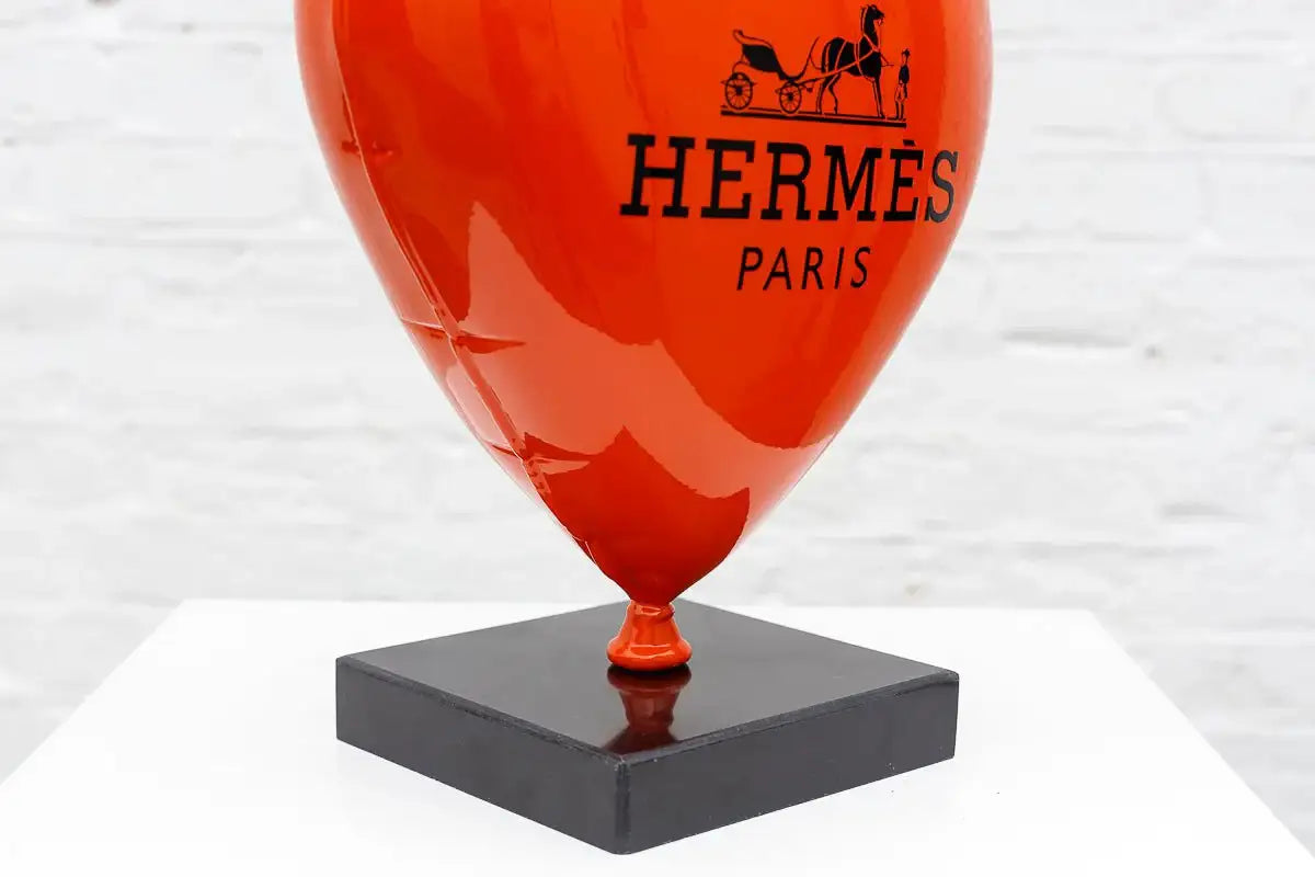 Hermes Heart Balloon II - Original Sculpture - SOLD by artist Naor - Wyecliffe Galleries
