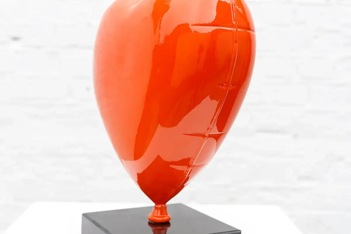 Hermes Heart Balloon II - Original Sculpture - SOLD by artist Naor - Wyecliffe Galleries