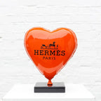 Hermes Heart Balloon II - Original Sculpture - SOLD by artist Naor - Wyecliffe Galleries