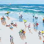 Beach Holiday - Original - SOLD by artist Paola Cassais - Wyecliffe Galleries