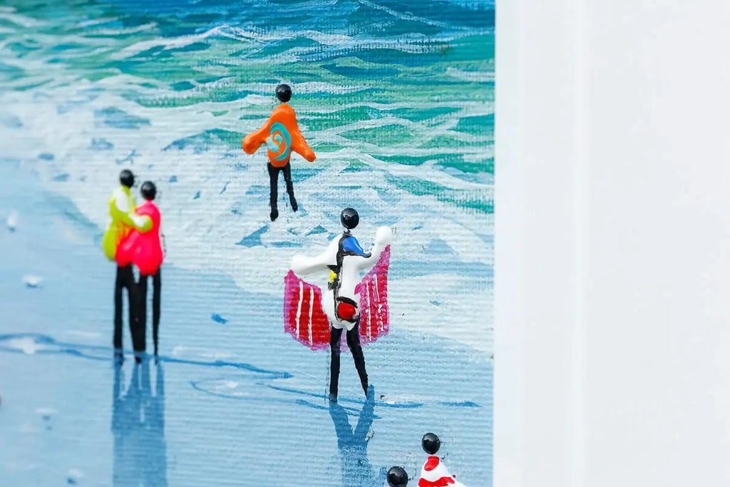 Beach Holiday - Original - SOLD by artist Paola Cassais - Wyecliffe Galleries