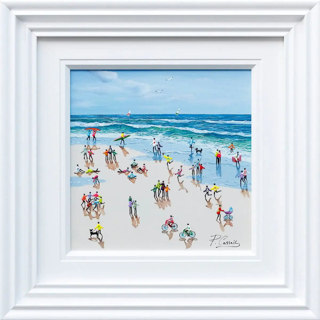 Beach Holiday - Original - SOLD by artist Paola Cassais - Wyecliffe Galleries