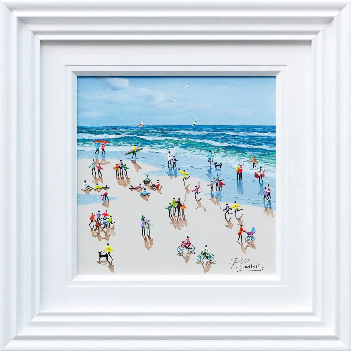Beach Holiday - Original - SOLD by artist Paola Cassais - Wyecliffe Galleries