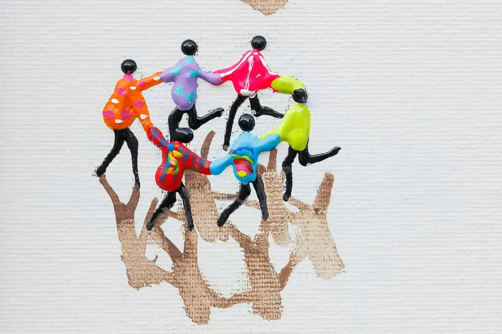 Beach Holiday - Original - SOLD by artist Paola Cassais - Wyecliffe Galleries