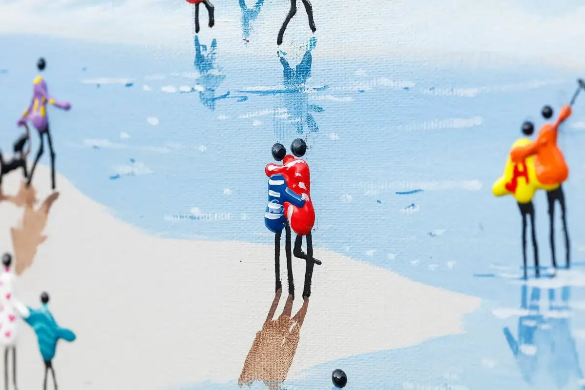 Beach Joy - Original - SOLD by artist Paola Cassais - Wyecliffe Galleries