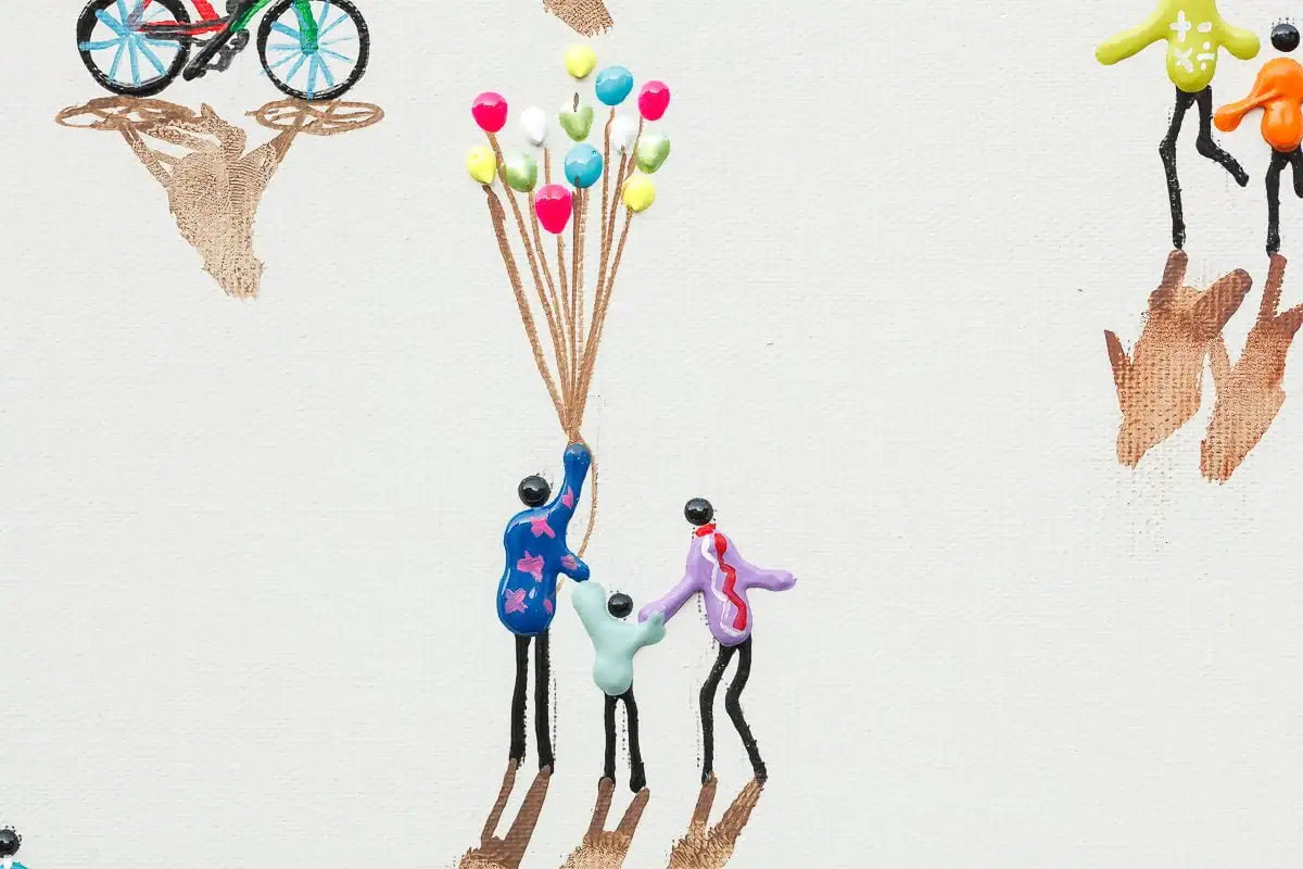 Beach Joy - Original - SOLD by artist Paola Cassais - Wyecliffe Galleries