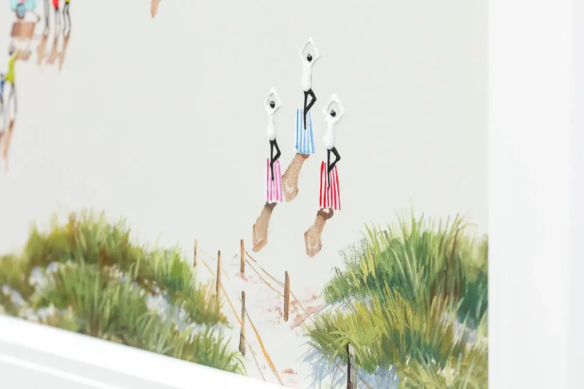 Beach Joy - Original - SOLD by artist Paola Cassais - Wyecliffe Galleries