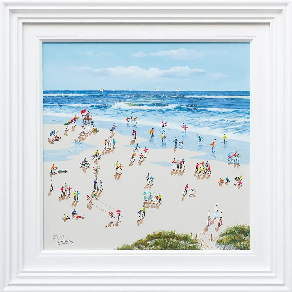 Beach Joy - Original - SOLD by artist Paola Cassais - Wyecliffe Galleries
