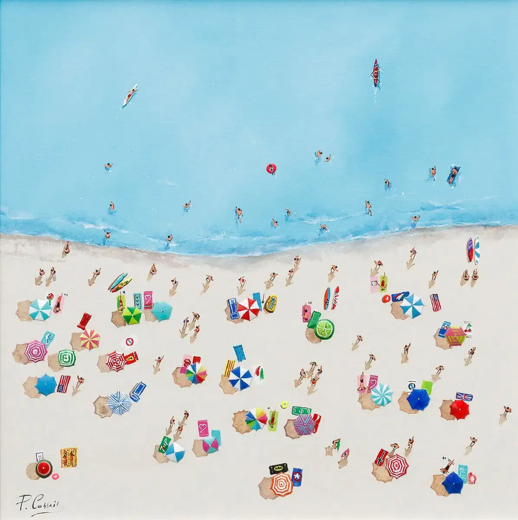 Beach Vibes - Original - SOLD by artist Paola Cassais - Wyecliffe Galleries