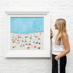 Beach Vibes - Original - SOLD by artist Paola Cassais - Wyecliffe Galleries