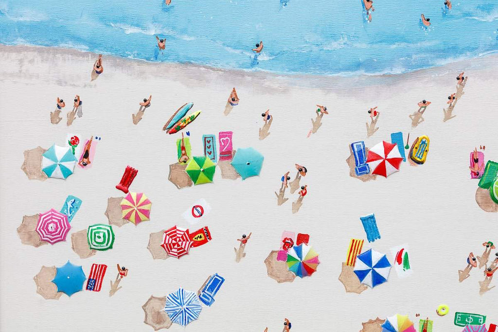 Beach Vibes - Original - SOLD by artist Paola Cassais - Wyecliffe Galleries