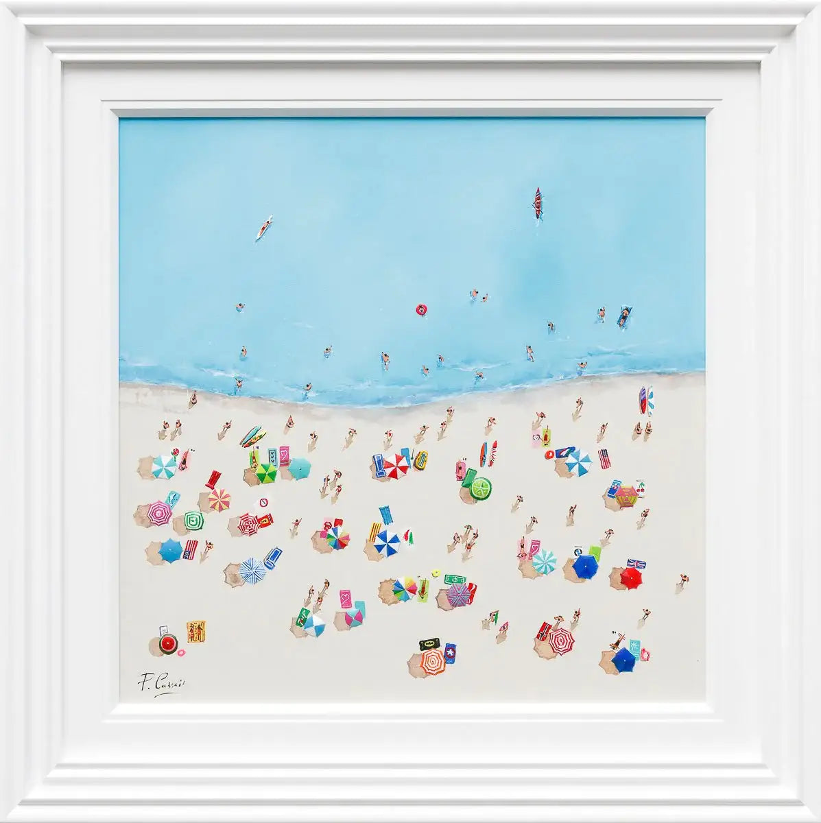 Beach Vibes - Original - SOLD by artist Paola Cassais - Wyecliffe Galleries