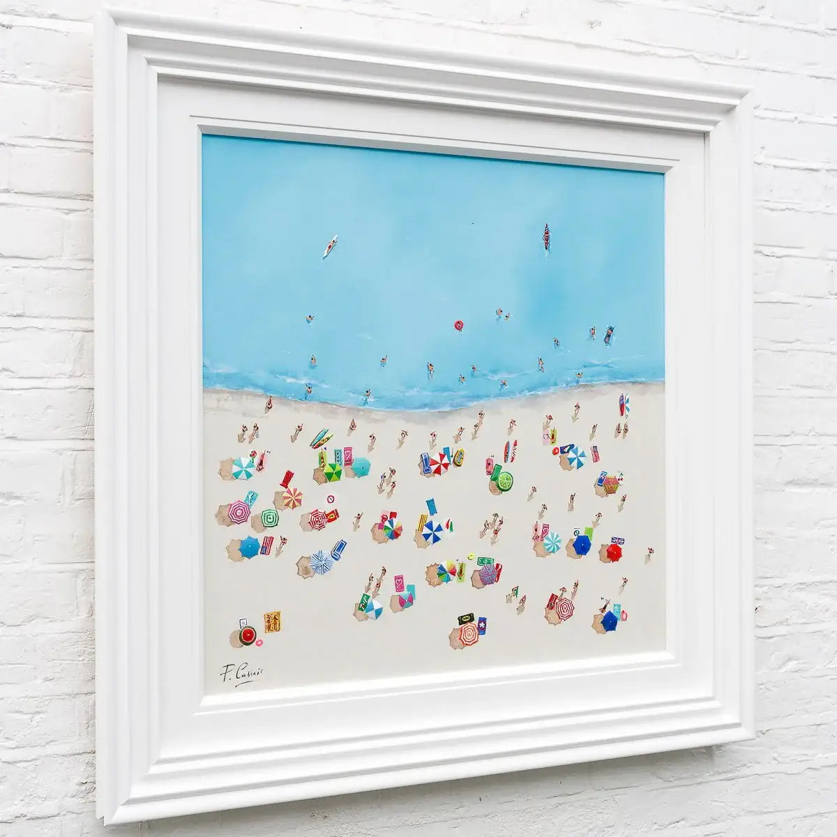 Beach Vibes - Original - SOLD by artist Paola Cassais - Wyecliffe Galleries