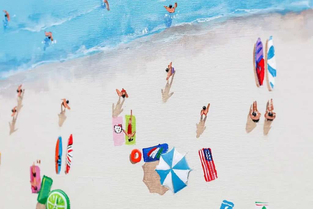 Beach Vibes - Original - SOLD by artist Paola Cassais - Wyecliffe Galleries