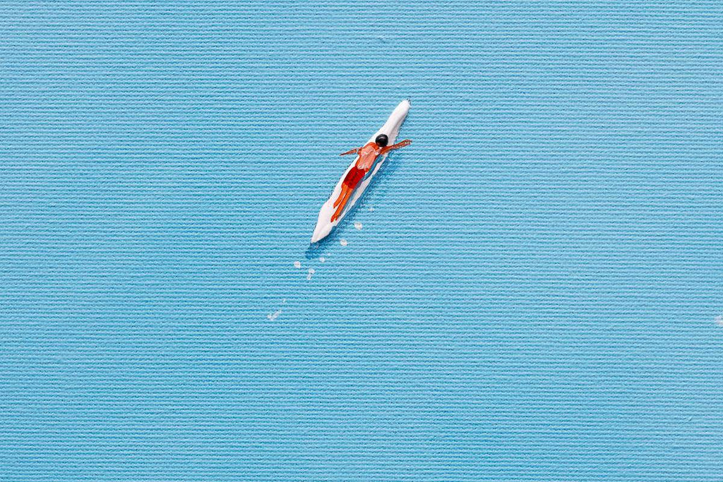 Beach Vibes - Original - SOLD by artist Paola Cassais - Wyecliffe Galleries