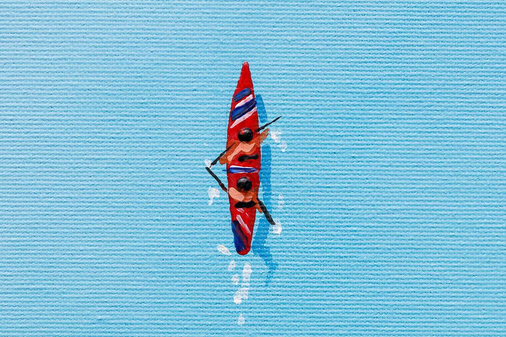 Beach Vibes - Original - SOLD by artist Paola Cassais - Wyecliffe Galleries