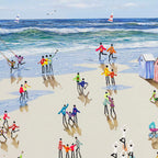 Beachside Fun - Original - SOLD by artist Paola Cassais - Wyecliffe Galleries