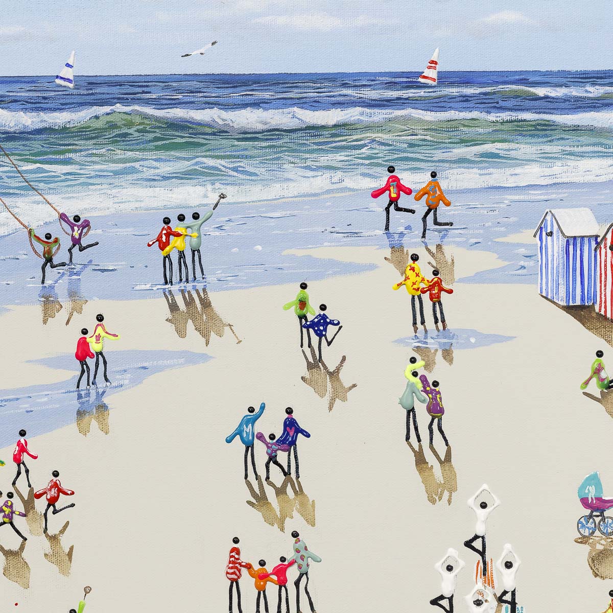 Beachside Fun - Original Paola Cassais Original