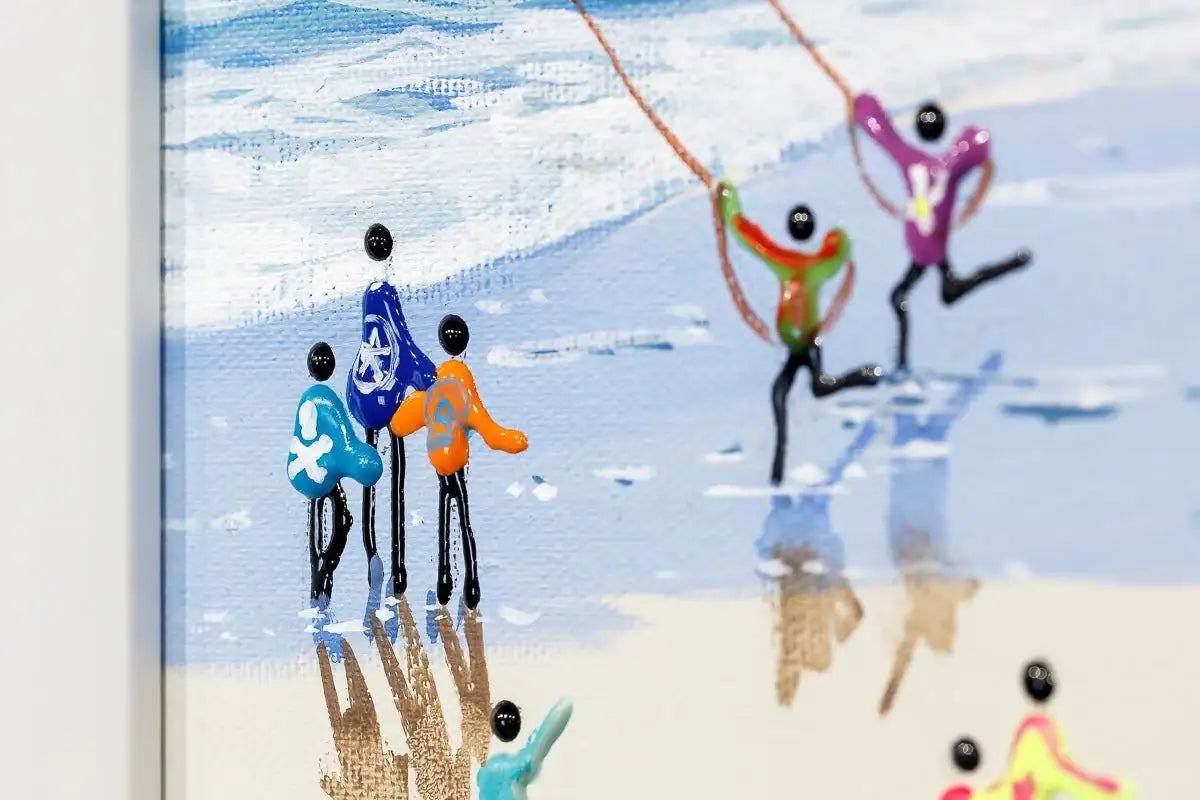 Beachside Fun - Original - SOLD by artist Paola Cassais - Wyecliffe Galleries