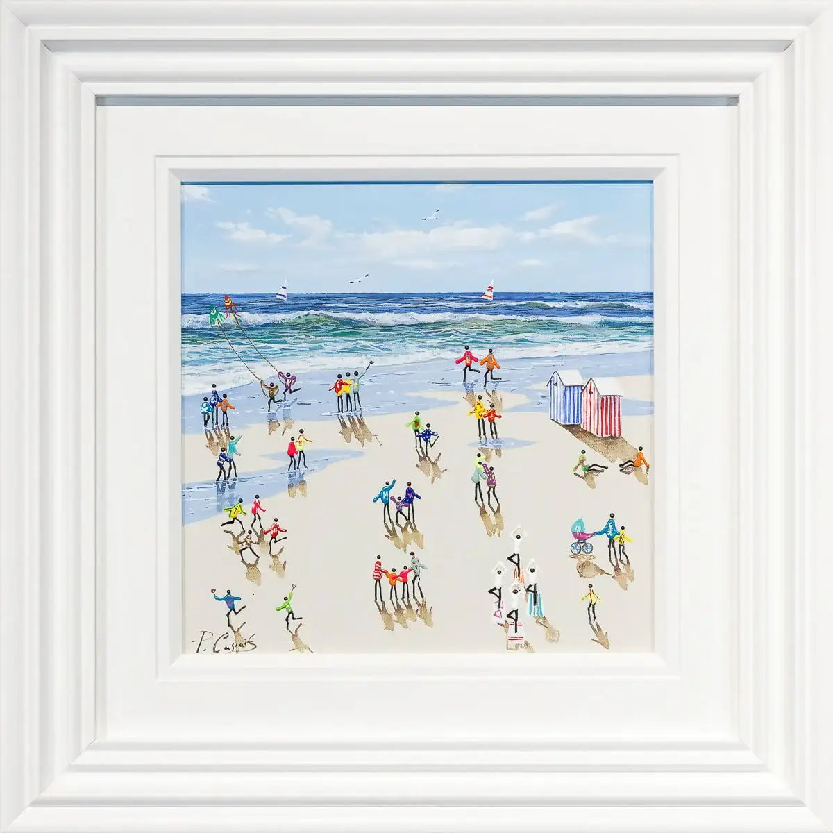 Beachside Fun - Original - SOLD by artist Paola Cassais - Wyecliffe Galleries